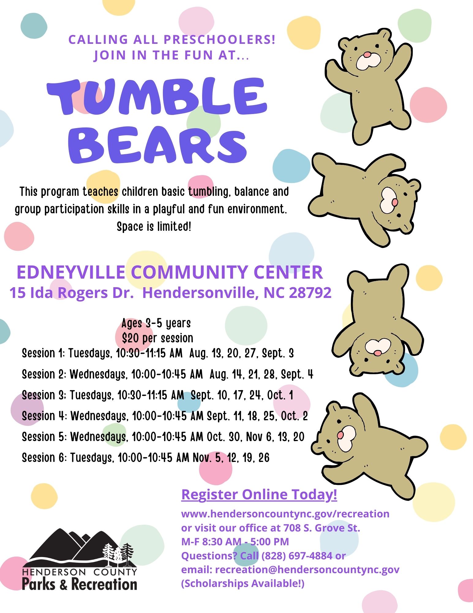 tumble bears