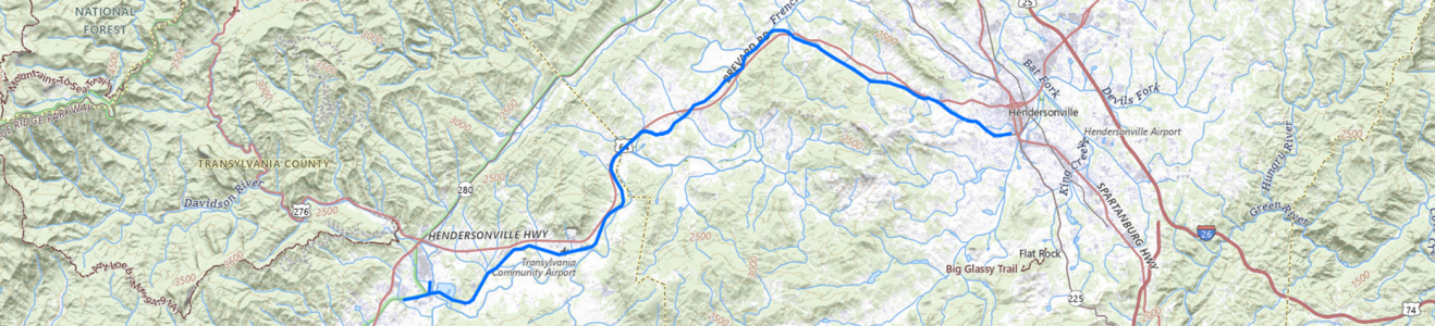 Ecusta Trail Map